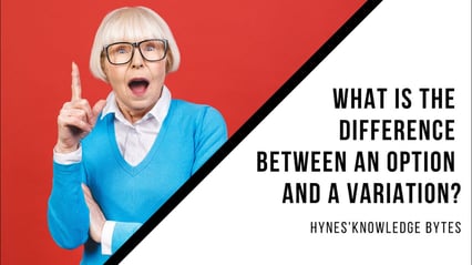 Hynes Knowledge Bytes | Management Rights | Options vs Variations